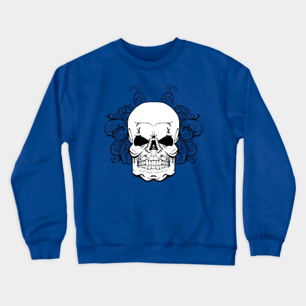 Smile Skull Crewneck Sweatshirt by viSionDesign